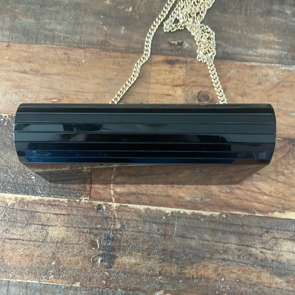 Michael Kors black resin Barbara purse